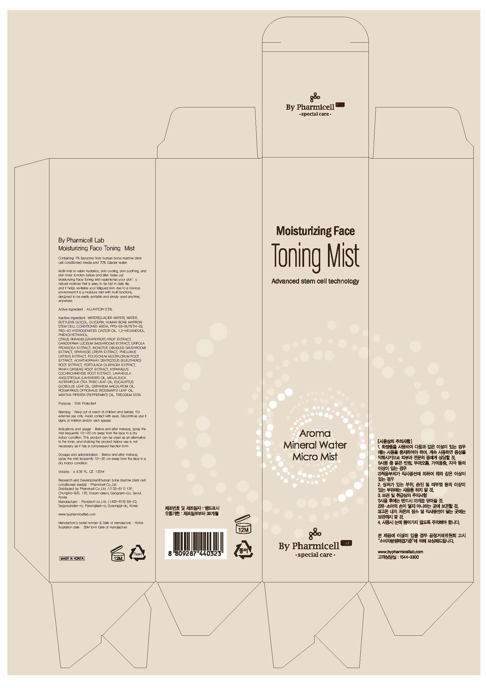 By Pharmicell Lab Moisturizing Face Toning Mist